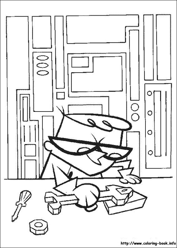 Dexter's Laboratory coloring picture